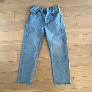 Agolde 90s jean size 25 raw hem